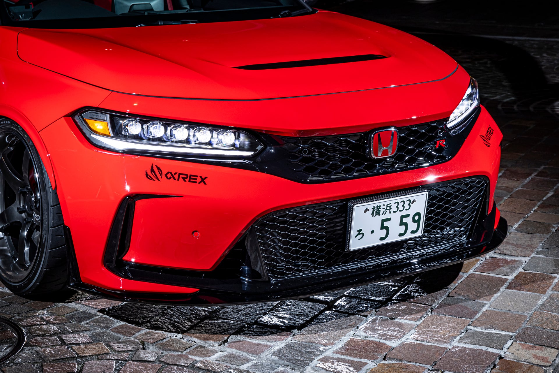 MAX ORIDO - Front Lip Spoiler + Side Fins - Honda Civic Type R