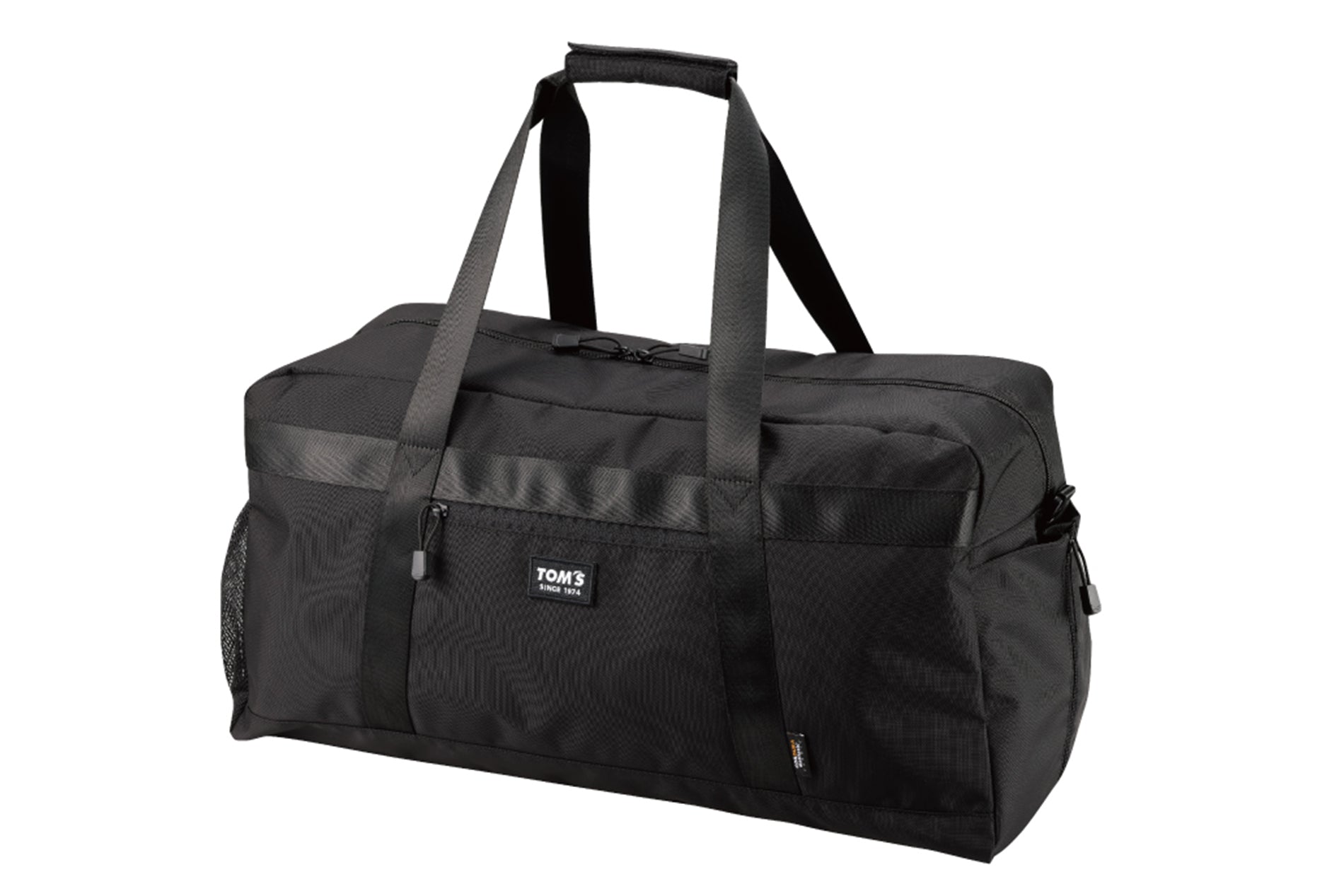 black nylon travel duffel bag TOM'S Racing
