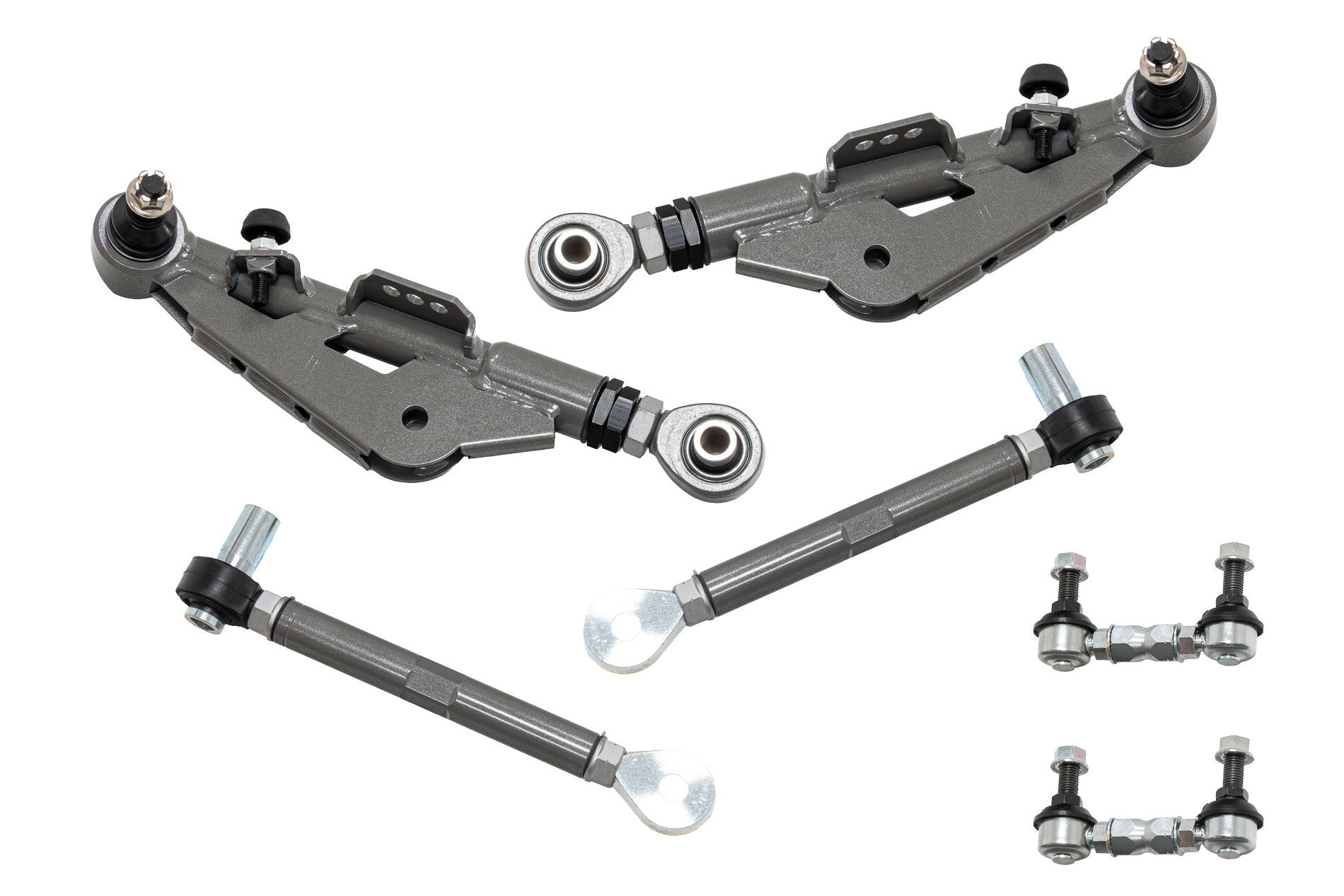 A'PEXi EXV Front Adjustable Lower Control Arm + Stabilizer End Link