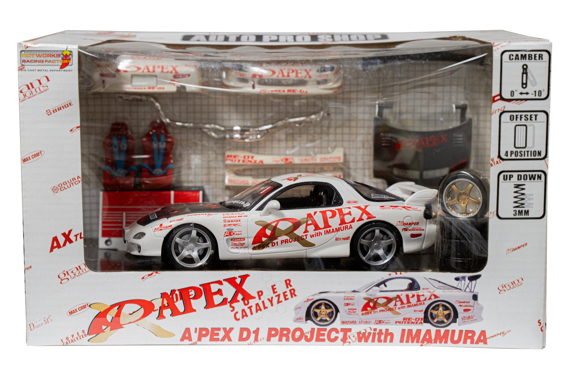 A'PEXi - RX-7 FD3S APEX D1GP Project - AUTO PRO SHOP 1/24 Scale Die Cast  Metal