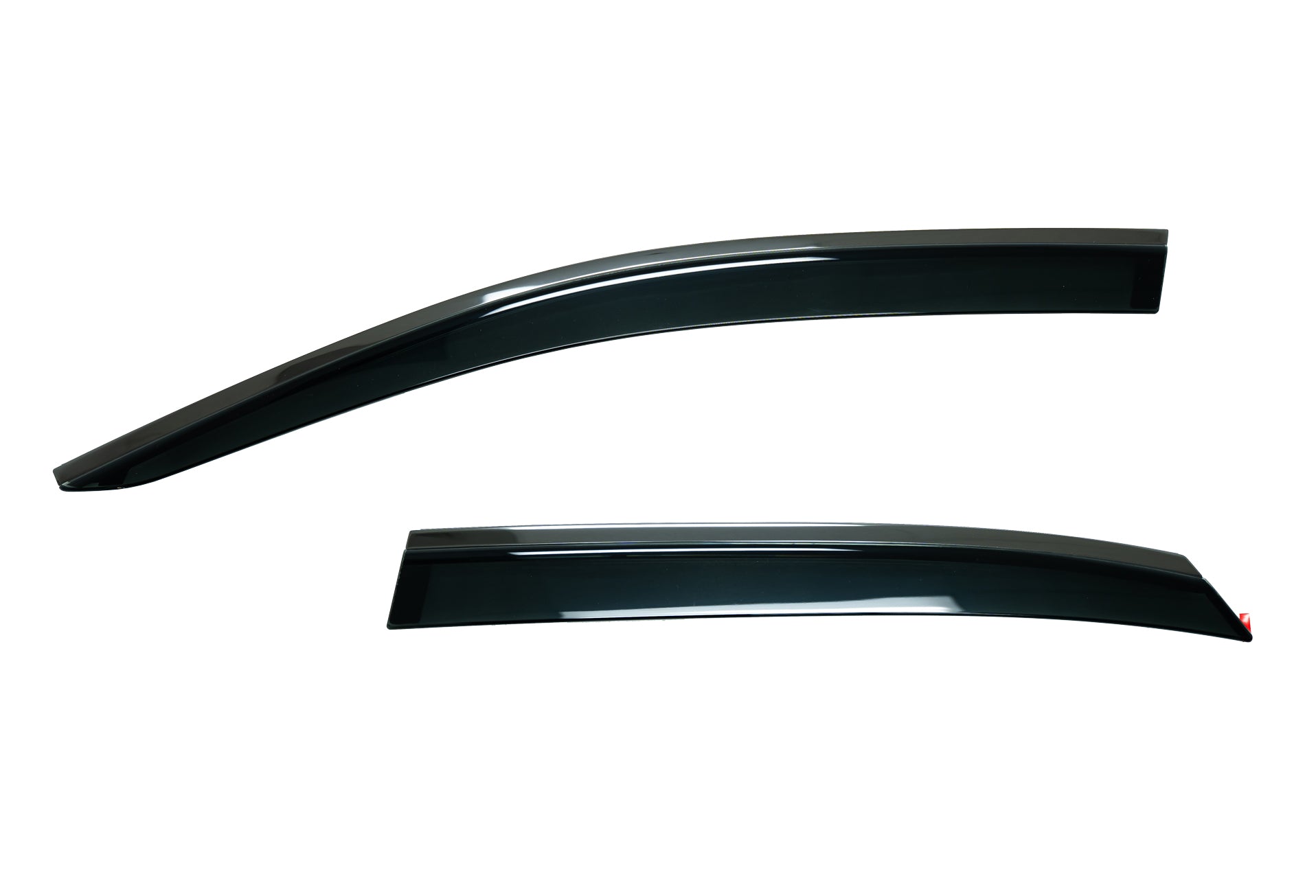 thumbnail interactive-video image 1 of Black Tinted Window Visors For 2016-2022 Lexus RX350/RX450H – JDM Style With Chrome Trim 1 of 4