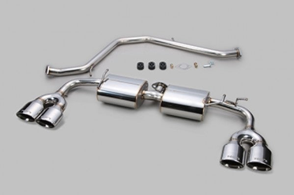 TOM'S Racing- Stainless Exhaust System for 2019+ Lexus UX200/ UX250h [2WD Only] (Stainless Steel Polished- Quad Tips)