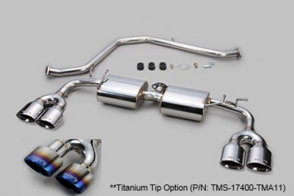 TOM'S Racing- Stainless Exhaust System for 2019+ Lexus UX200/ UX250h [2WD Only] (Titanium- Quad Tips)