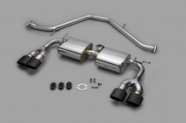 TOM'S Racing- Stainless Exhaust System for 2019-2022 Toyota Corolla (Quad Tips)
