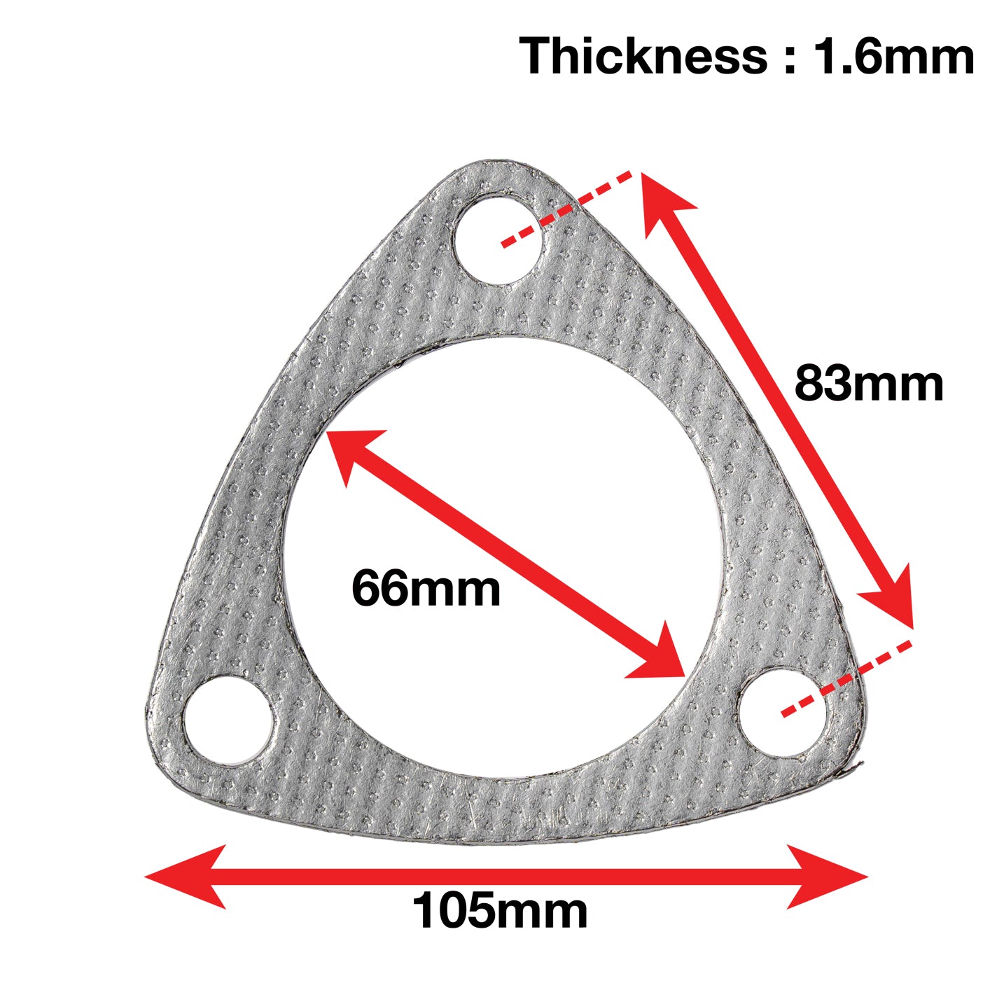 A'PEXi Exhaust Gasket (Three Bolt) - Replacement