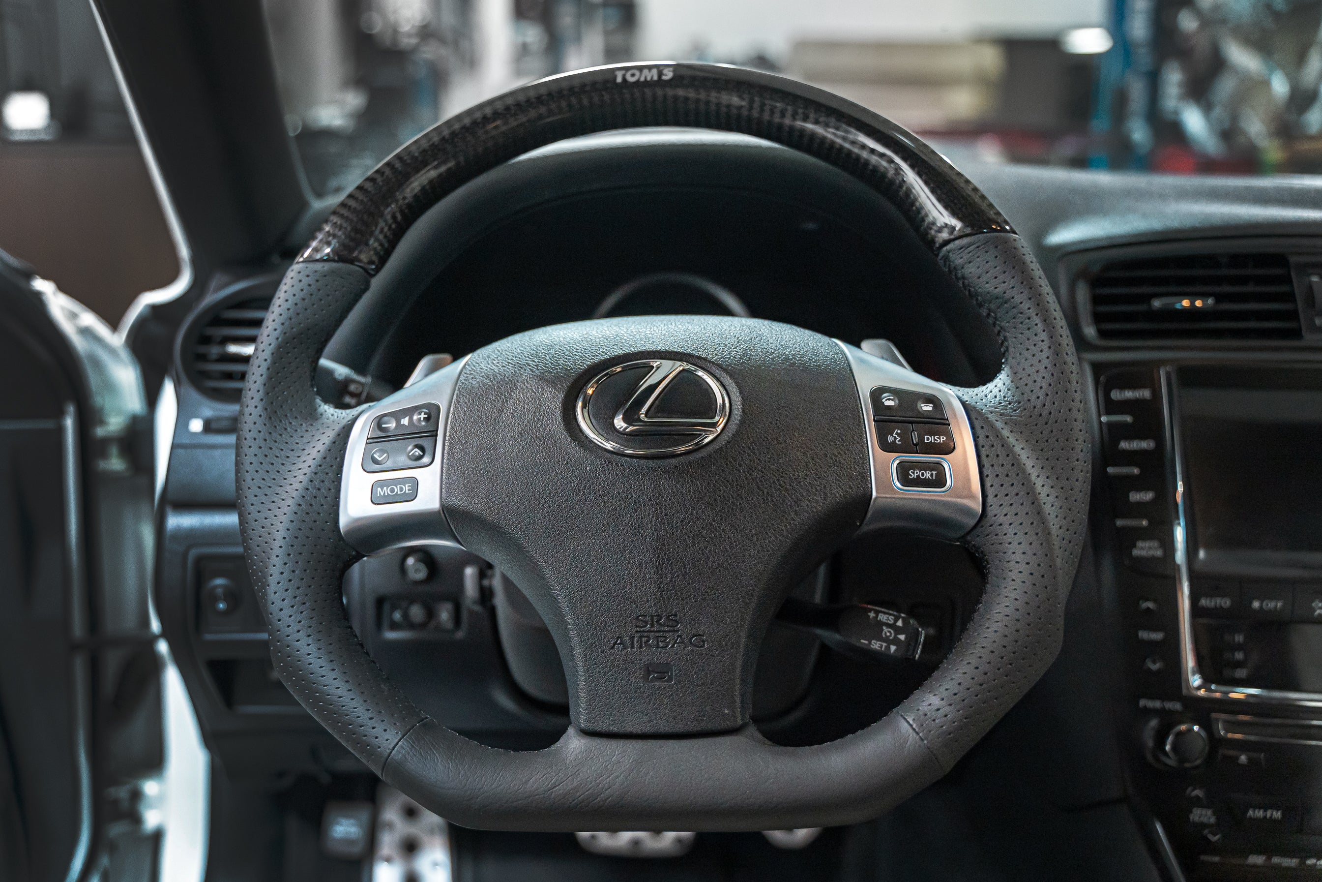 TOM'S Racing- Carbon Steering Wheel for Lexus ISF