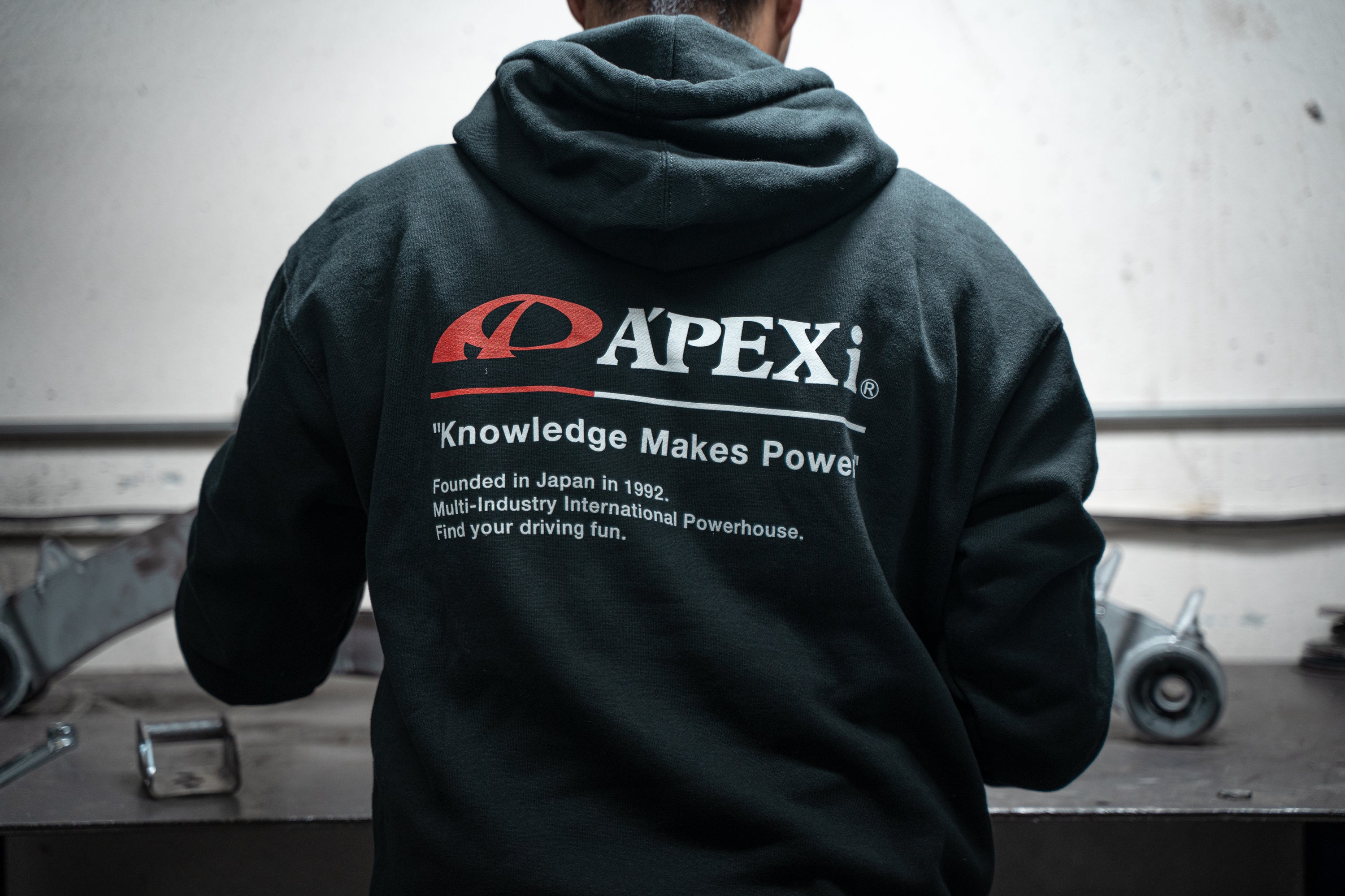 A'PEXi Hoodie - Classic Knowledge Makes Power - Black