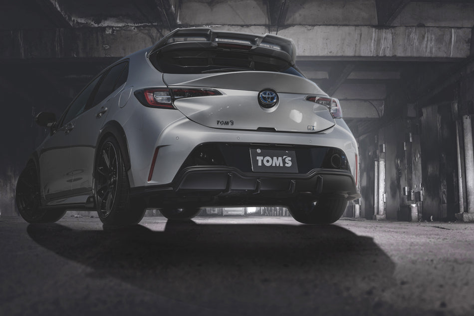 TOM'S Racing- Rear Bumper Diffuser [No-Exhaust Outlet] for 2019-2022 Toyota Corolla Hatchback