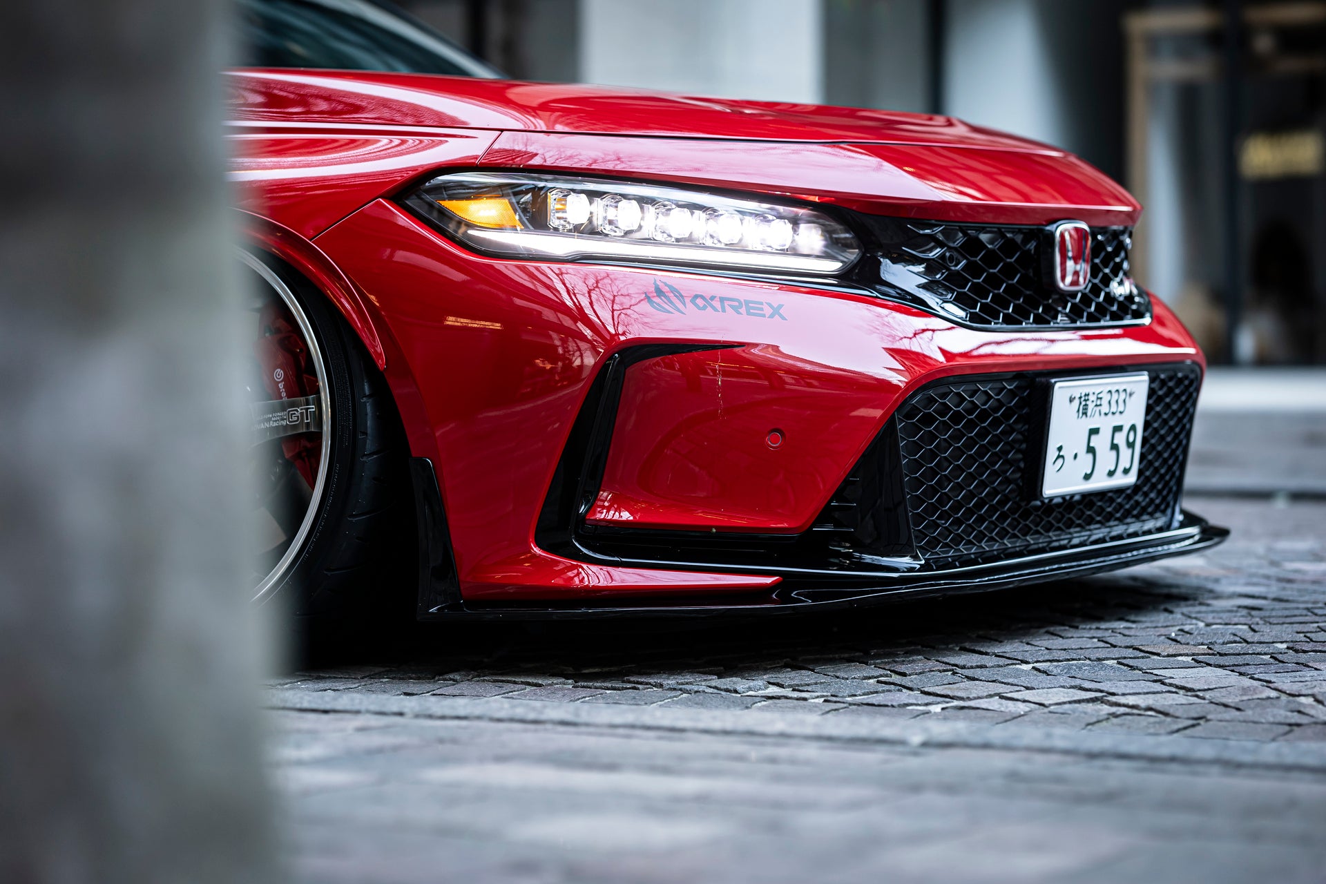 MAX ORIDO - Front Lip Spoiler + Side Fins - Honda Civic Type R