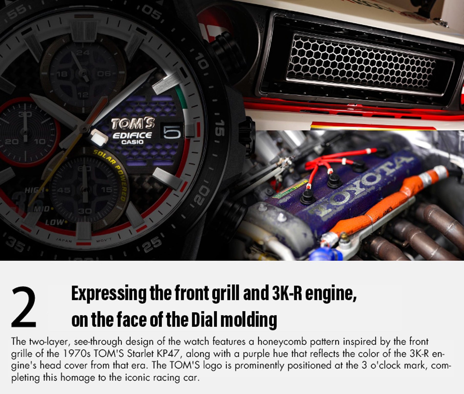 TOM'S Racing - 50th Anniversary TOM'S x EDIFICE KP47 Collaboration
