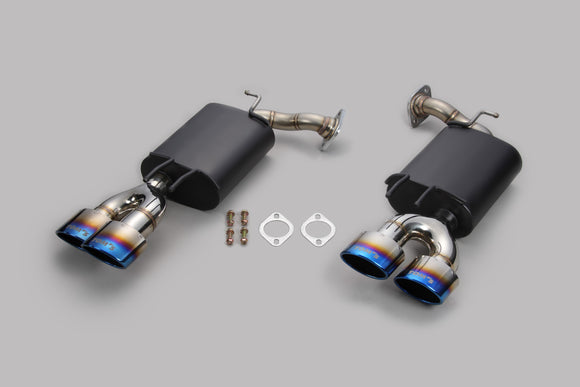 TOM'S Racing - Stainless Axleback Exhaust System - 2018+ Toyota Camry XSE (Titanium- Quad Tips)