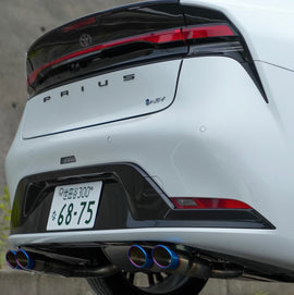 TOM'S Racing - Quad Exhaust System (With OEM Factory Rear Diffuser) - Toyota Prius (60) 2023+ - 0