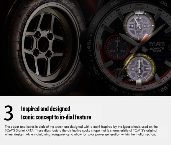 TOM'S Racing - 50th Anniversary TOM'S x EDIFICE KP47 Collaboration Watch ** LAST ONE **