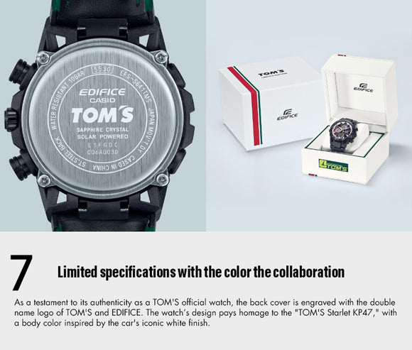 TOM'S Racing - 50th Anniversary TOM'S x EDIFICE KP47 Collaboration Watch ** LAST ONE **