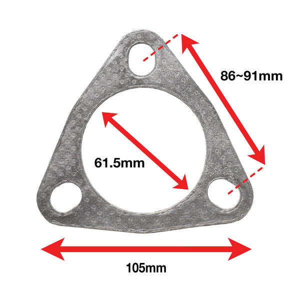 A'PEXi Exhaust Gasket (Three Bolt) - Replacement