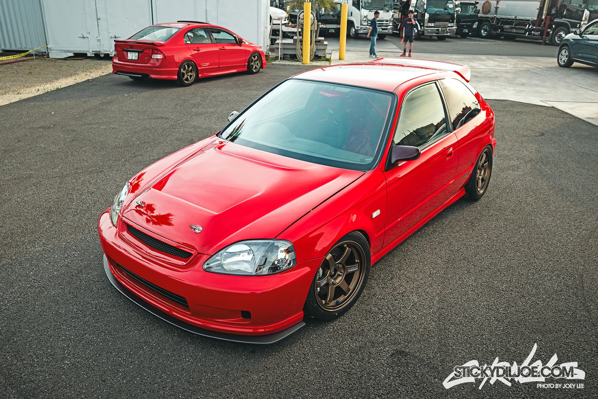 EXCEED Japan - Front Lip Spoiler V2 - Honda Civic EK (1998~1999