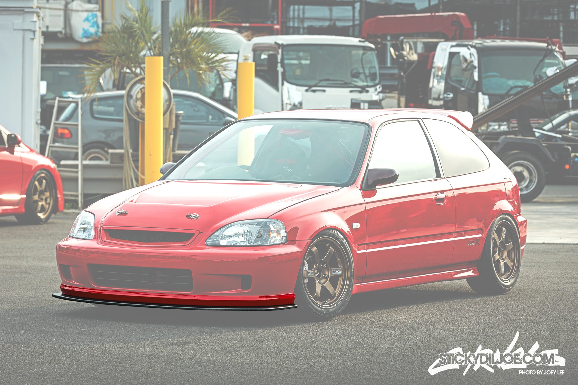 EXCEED Japan - Front Lip Spoiler V2 - Honda Civic EK (1998~1999