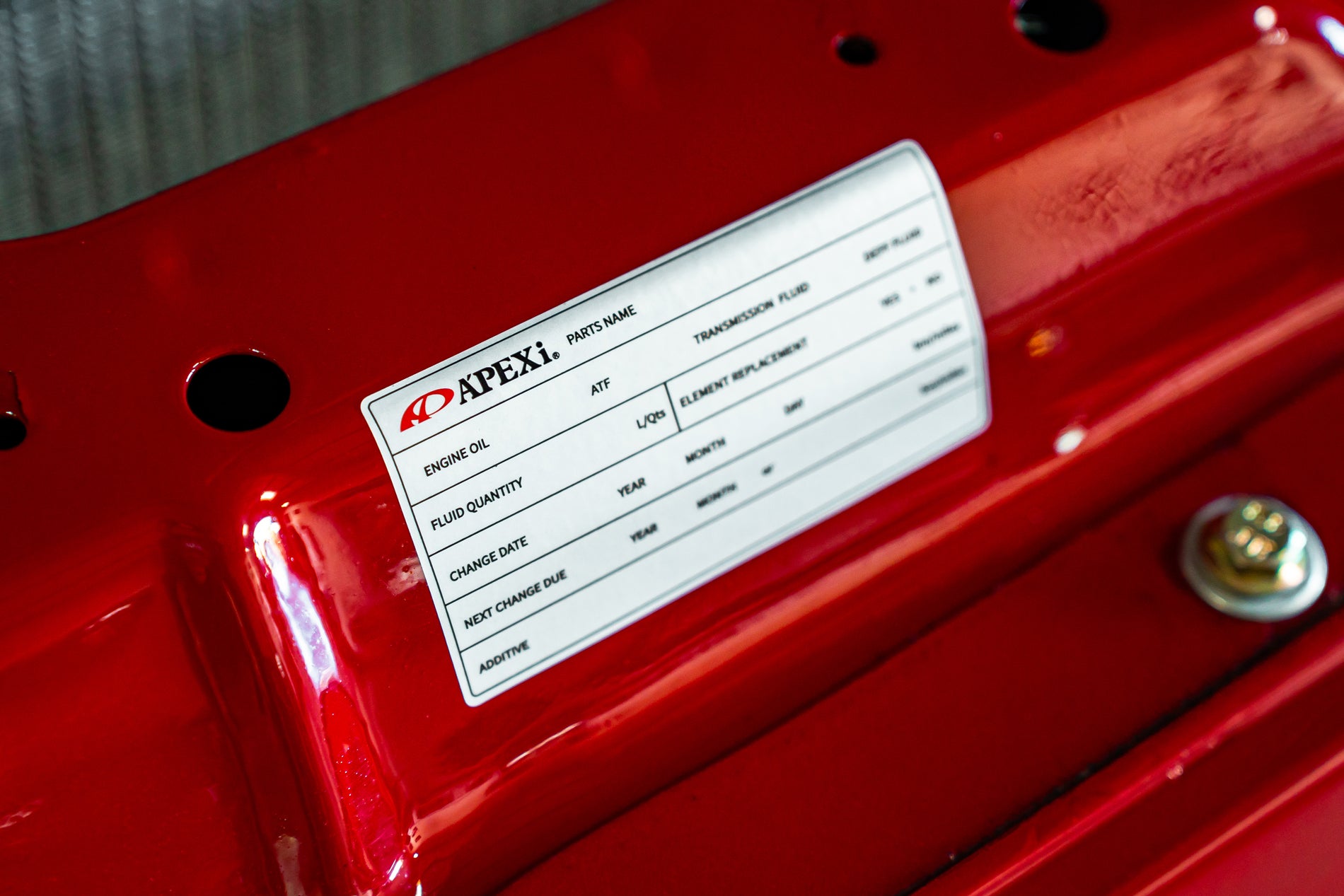 A'PEXi - Fluid Maintenance Sticker | APEXi USA