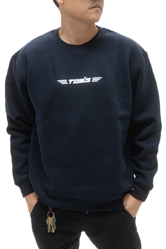 TOM'S Racing - 49th Anniversary Navy Classic Logo Crewneck Sweatshirt (Navy) ** Limited Edition **