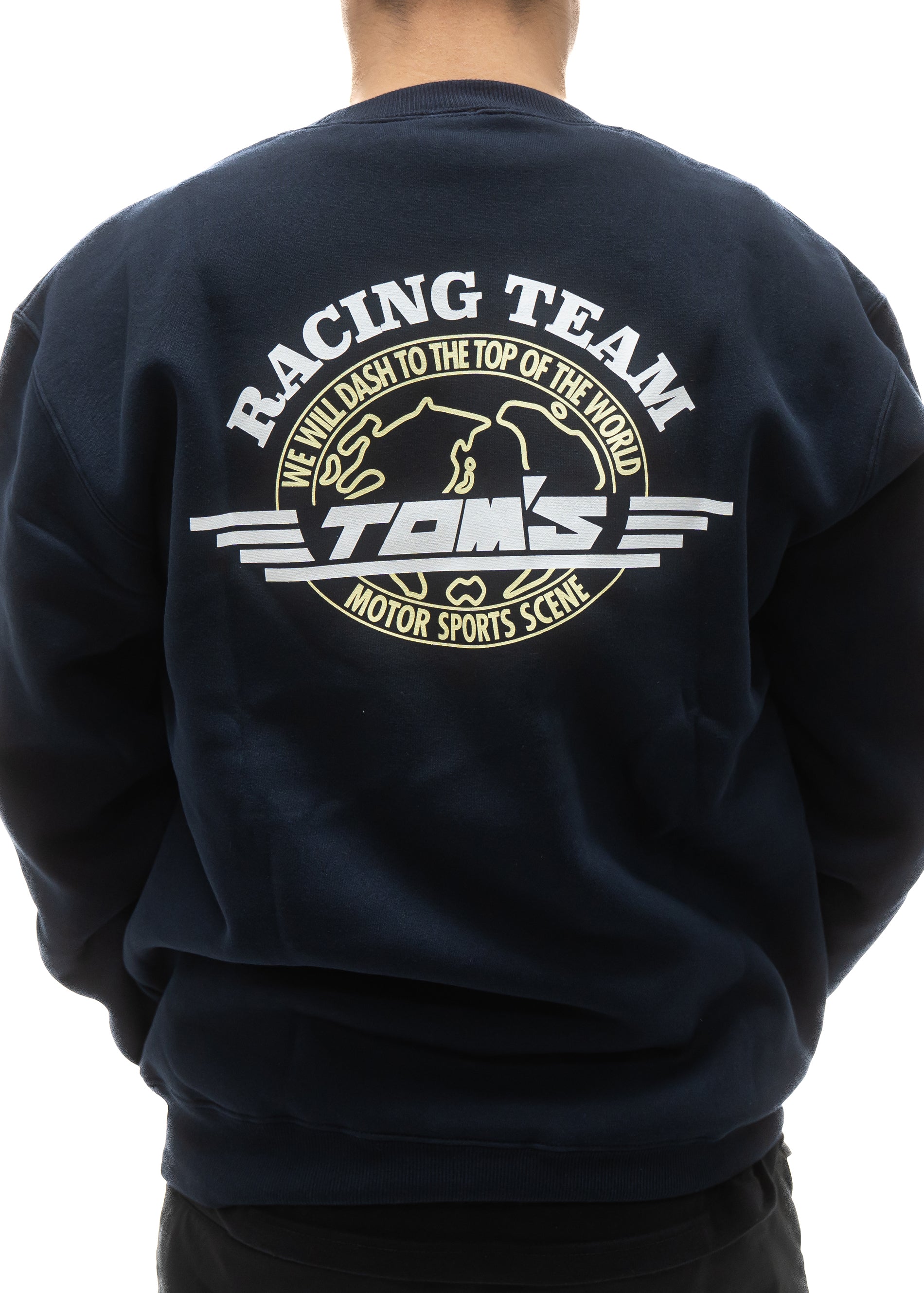 TOM'S Racing - 49th Anniversary Navy Classic Logo Crewneck Sweatshirt (Navy)
