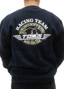 TOM'S Racing - 49th Anniversary Navy Classic Logo Crewneck Sweatshirt (Navy) ** Limited Edition **-3