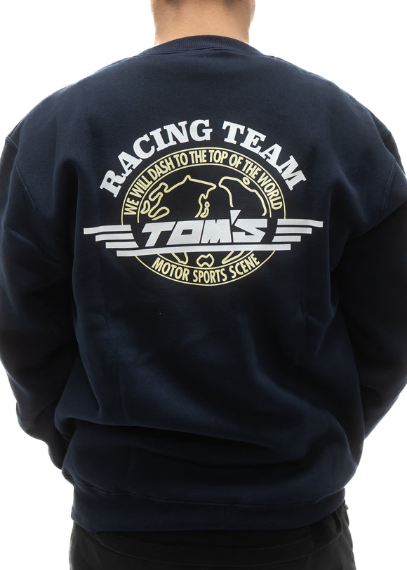 TOM'S Racing - 49th Anniversary Navy Classic Logo Crewneck Sweatshirt (Navy) ** Limited Edition **