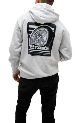 TOM'S Racing - 49th Anniversary TOM'S IGETA Wheel Pullover Hoodie Grey ** Limited Edition **