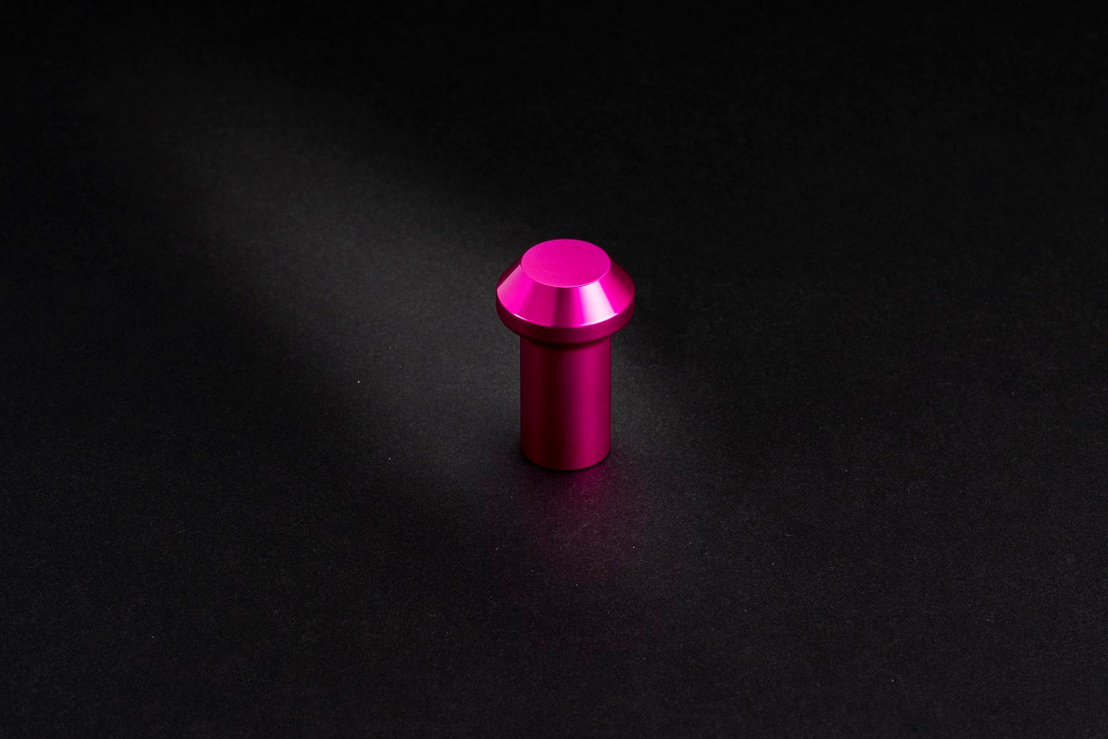 NRG Innovations Heart-Shaped E-Brake Button - 6061 Aluminum, Pink, Fits Toyota, Subaru WRX/STI, Mazda Miata