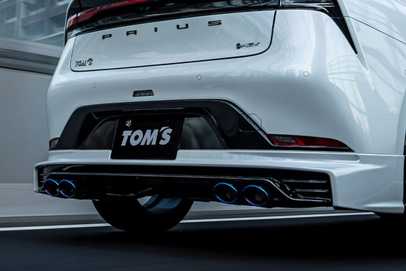 TOM'S Racing - Quad Exhaust System (With TOM'S Racing Diffuser) - Toyota Prius (60) 2023+