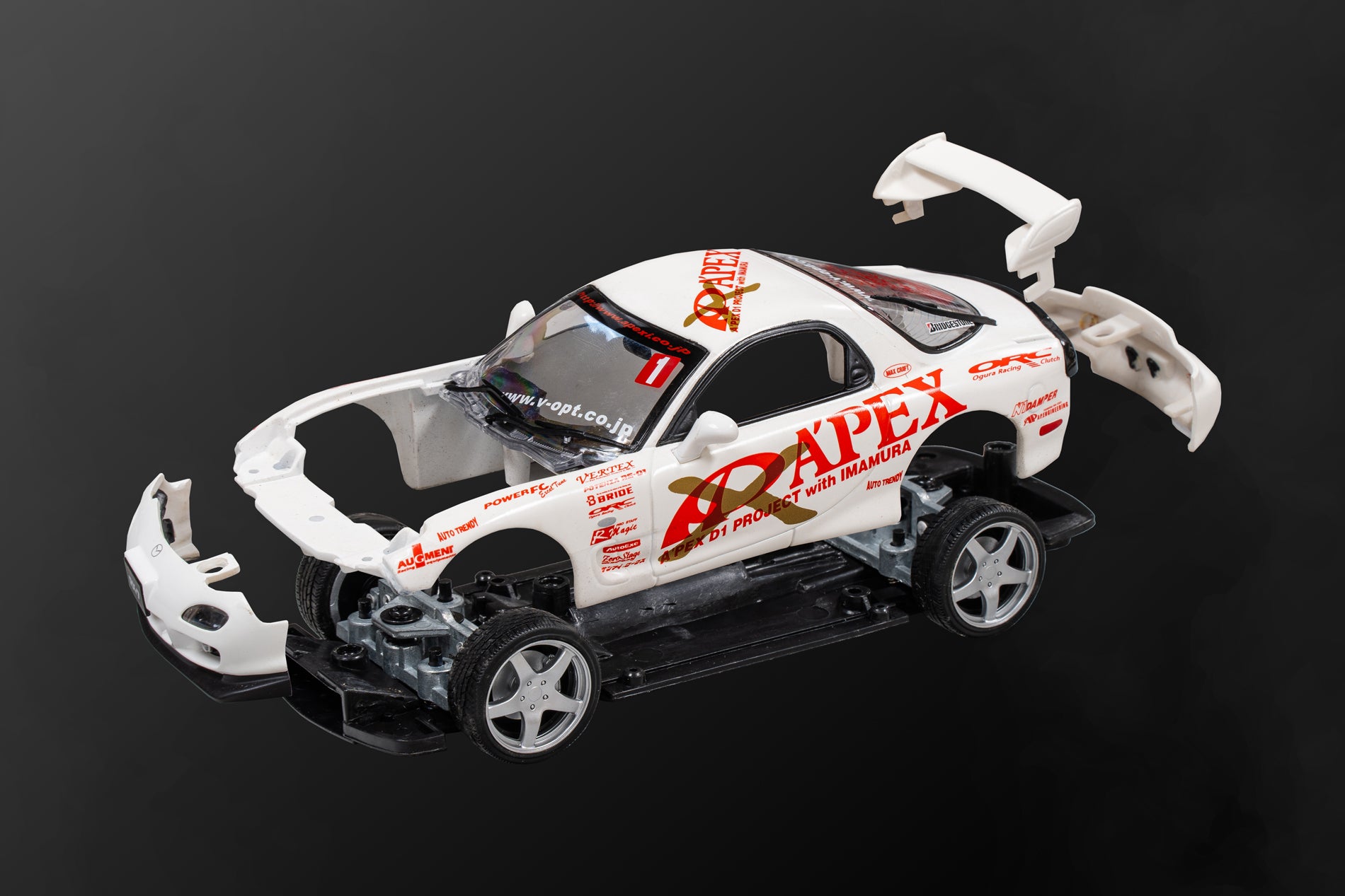 A'PEXi - RX-7 FD3S APEX D1GP Project - AUTO PRO SHOP 1/24 Scale Die Ca ...