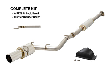 A'PEXi - N1 Evolution R (Catback) + Muffler Bumper Cover - Toyota GR86 / Subaru BRZ (2022+) & Toyota 86 / Scion FR-S / Subaru BRZ (13-21)