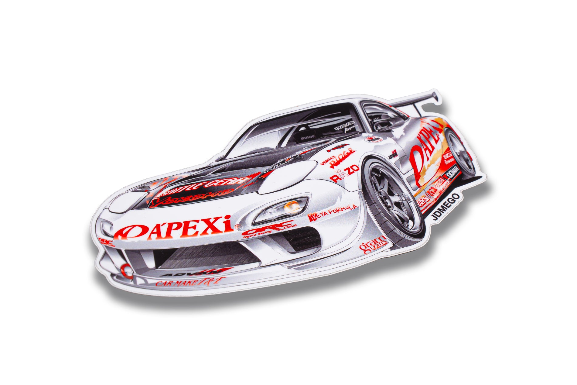 D1gp Number Sticker A'PEXi - Bumper Stickers - A'PEXi RX-7 FD3S D1GP (Die Cut) | APEXi USA