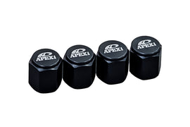 A'PEXi - Aluminum Valve Cap Set - Black or Red ** Pre-Order : ETA Late December ** - 0