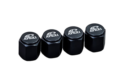 A'PEXi - Aluminum Valve Cap Set - Black or Red ** Pre-Order : ETA Late December ** - 0