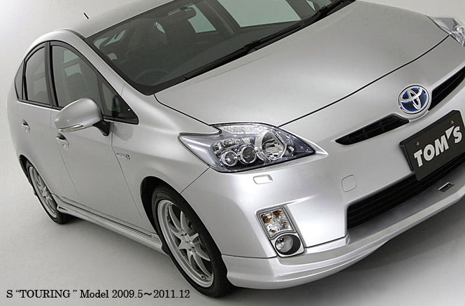 パーツ TOM'S PRIUS30 TOM'S Racing - Front Lip Spoiler (Painted Black) - 2010-2011
