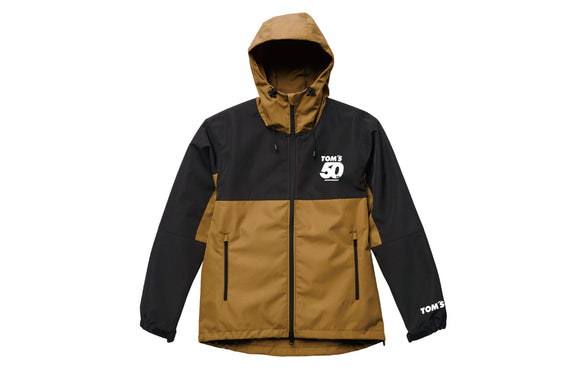 TOM'S Racing - 50th Anniversary Windbreaker Jacket - Black w/ Brown
