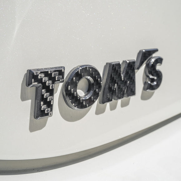 TOM'S Racing - Carbon Fiber Logo Emblem Badge