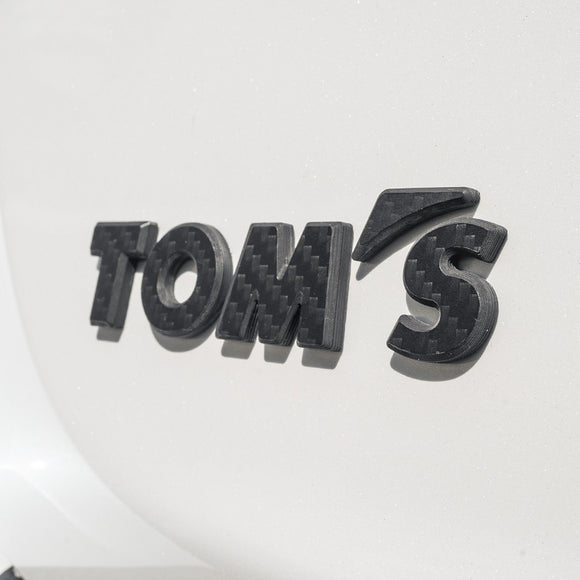 TOM'S Racing - Carbon Fiber Logo Emblem Badge