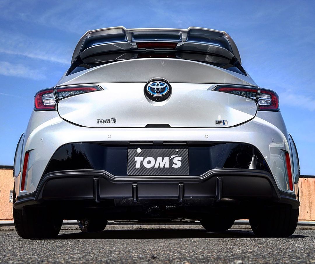 TOM'S Racing- Rear Bumper Diffuser [No-Exhaust Outlet] for 2019-2022 Toyota Corolla Hatchback