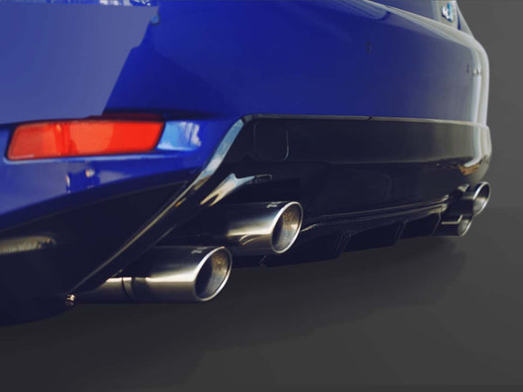 TOM'S Racing - KN Edition Stainless Exhaust System (TOM'S Barrel/Stainless Tips) for 2016-2020 Lexus GSF