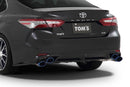 TOM'S Racing - Stainless Axleback Exhaust System - 2018+ Toyota Camry XSE (Titanium- Quad Tips)-1