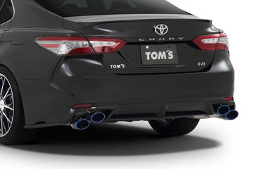 TOM'S Racing - Stainless Axleback Exhaust System - 2018-2024 Toyota Camry XSE (Titanium- Quad Tips)