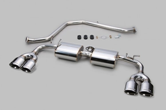 TOM'S Racing - Stainless Exhaust System - 2019+ Lexus UX200/ UX250h [2WD Only] (Stainless Steel Polished- Quad Tips)