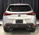 TOM'S Racing - Stainless Exhaust System - 2019+ Lexus UX200/ UX250h [2WD Only] (Stainless Steel Polished- Quad Tips)-2