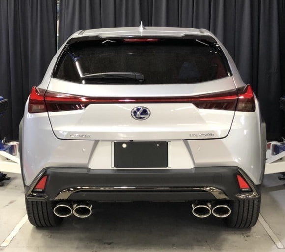TOM'S Racing - Stainless Exhaust System - 2019+ Lexus UX200/ UX250h [2WD Only] (Stainless Steel Polished- Quad Tips)