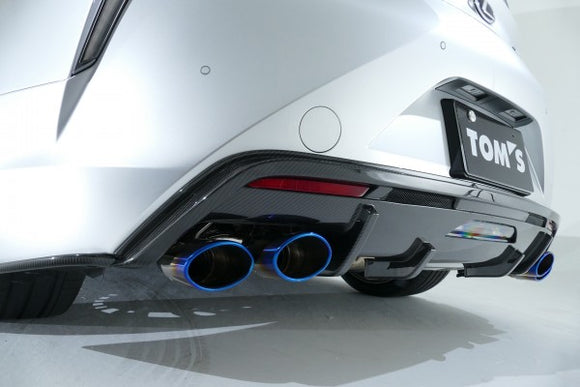 TOM'S Racing - Stainless Steel Muffler (Titanium Tips) - 2018+ Lexus LC500, LC500h, LC Convertible **In Stock**