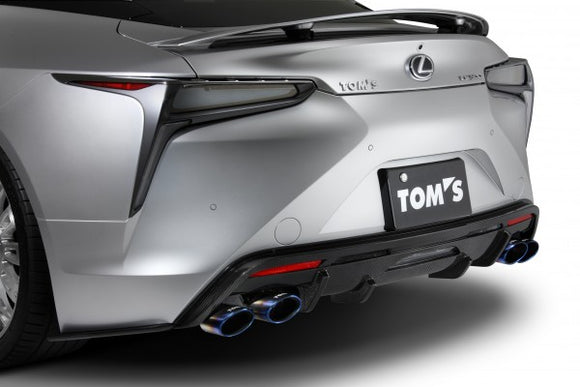 TOM'S Racing - Carbon Rear Bumper Diffuser + Rear-Side Fin Kit for 2018+ Lexus LC500, 2021+ LC500 Convertible ** Pre-Order : ETA Mid Order **