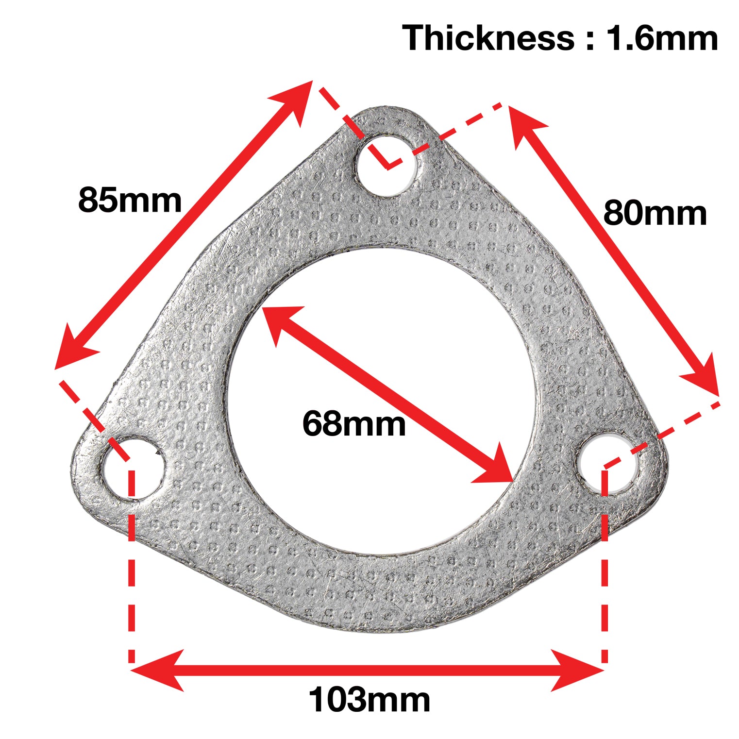 A'PEXi Exhaust Gasket (Three Bolt) - Replacement | APEXi USA