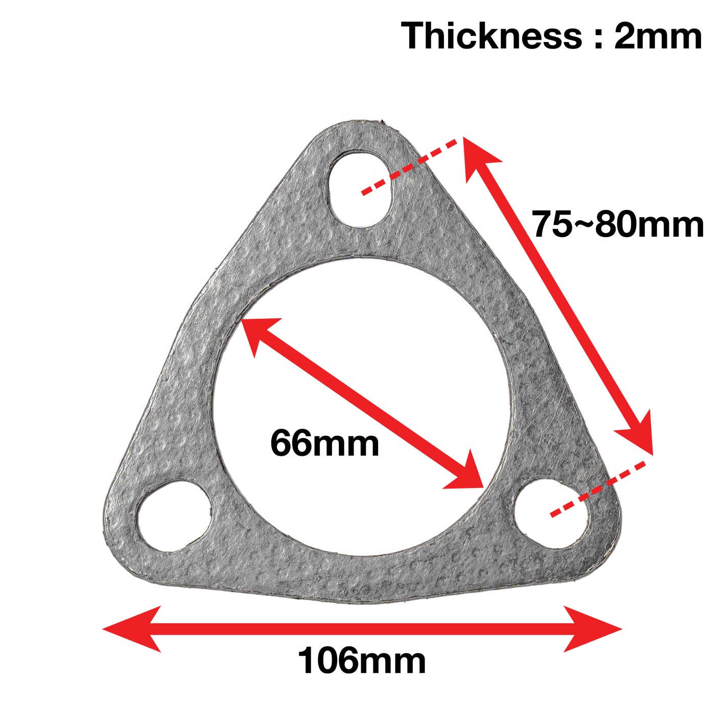 A'PEXi Exhaust Gasket (Three Bolt) - Replacement