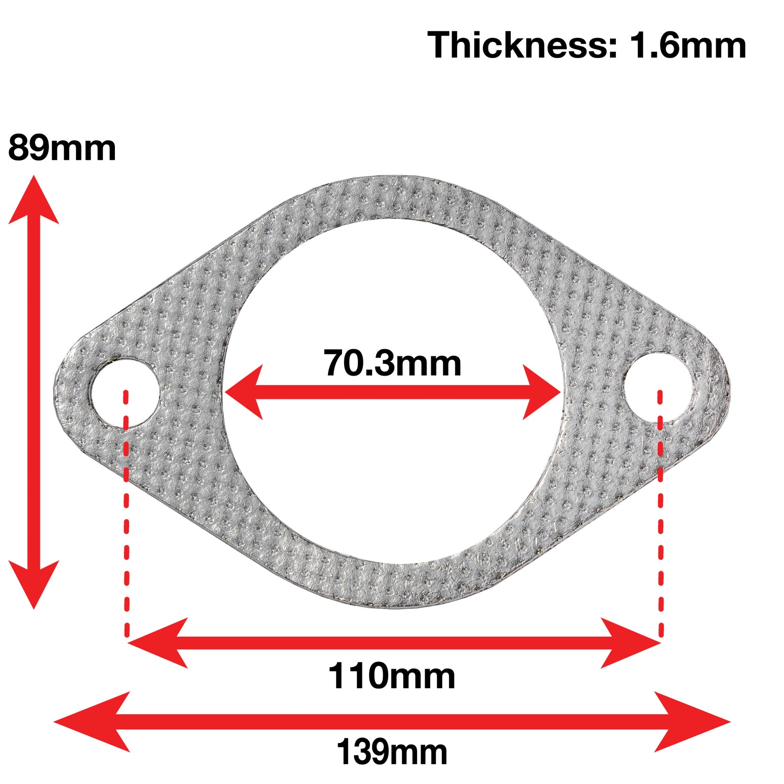 A'PEXi - Exhaust Gasket (Two Bolt) - Replacement